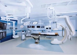 Picture 3:- A state-of-the-art angiographic suite equipped with modern scanners, monitors and resuscitation equipment. Image source; Medgadget.com.