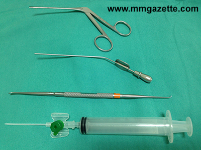 Image 2: Instruments used for foreign body removal 